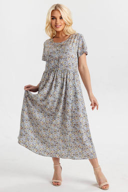 Платье штапель 5994/41/Серый - Rise фото 2