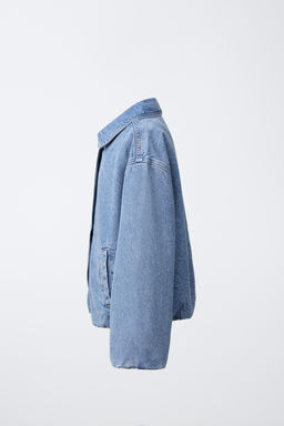 CAZADORA BOMBER DENIM / Azul - Zara фото 5