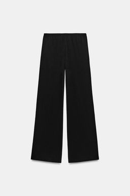 PANTAL?N RECTO ALGOD?N / Negro - Zara фото 9