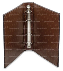 Альбом кожаный для монет без листов с защитным шубером формат Numis Коричневый LEUCHTTURM 311809