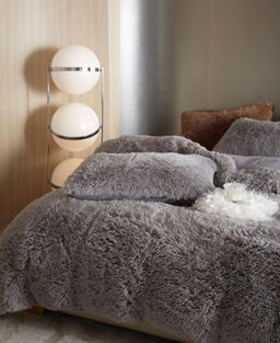 Меховой КПБ Mency Однотонный MMENO004 Евро