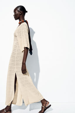 POINTELLE KNIT MAXI DRESS - Zara фото 14