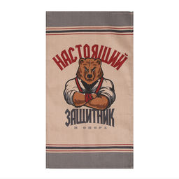 Полотенце кух. Доляна Настоящий защитник 35х60 см, рогожка, 100% хл, 160г/м2  фото 3