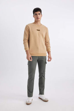 Толстовка обычного кроя с круглым вырезом - Defacto фото 5