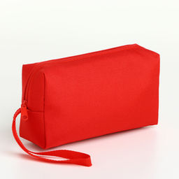 Цена за 2 шт. Косметичка дорожная на молнии, маленькая, с ручкой, красная