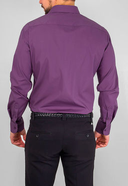 Сорочка мужская длинный рукав GREG 730/117/409/Z/1 STRETCH  фото 3