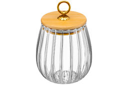 Банка стеклянная 650 мл 10,5*10,5*13 см с деревянной крышкой с силиконовым уплотнителем - Elan gallery фото 8