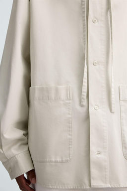 OVERSIZE FIT HOODED OVERSHIRT - Zara фото 7