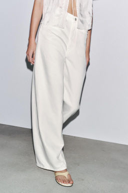 ZW COLLECTION HIGH-WAIST PALAZZO JEANS - Zara фото 33