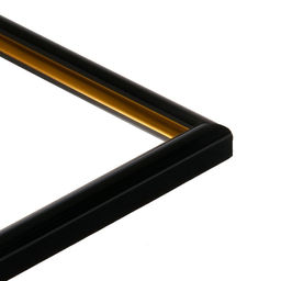 Рама для картин (зеркал) 10×15×1.2 см, пластиковая, Calligrata PKM, чёрный