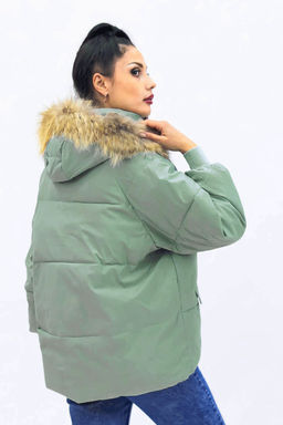 Куртка парка демисезонная с натуральным мехом арт.613А