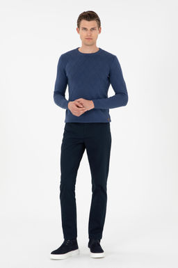 Мужские темно-синие брюки из плотной ткани - U.s. polo assn фото 3