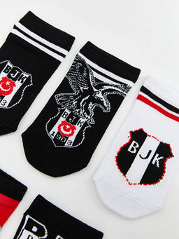 Be?ikta? Desenli Erkek ?ocuk Patik ?orap 5li