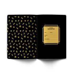 Светоч Т145 Тетрадь со справочным материалом Золотая коллекция, тиснение золотой фольгой, A5 48 л. на скобе 65 г/кв.м , белизна 100 % 10 шт. , клетка 01324 Золотая коллекция Биология фото 4