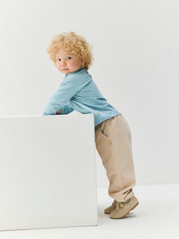 Лонгслив Аква с мишкой с принтом 0+ - Bungly фото 6