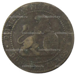 2 сентимо 1870 года Испания