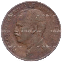 Монета 1 чентезимо 1912 года Италия