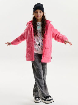 PELICAN, ветровка для девочек, Розовый