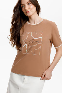 ЕВТ 3308/охра коричневая фуфайка жен