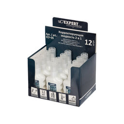 Expert Complete Жидкость корректирующая ECF-05 , 2в1 (кисть+мет.наконечник) 12 мл 0.6 мм 0.6 мм 12 шт. шоу-бокс