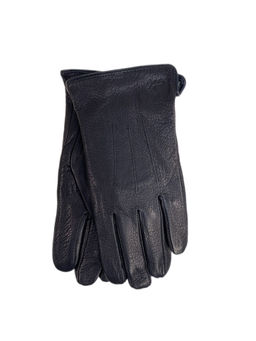 Перчатки мужские из натуральной кожи цвет черный