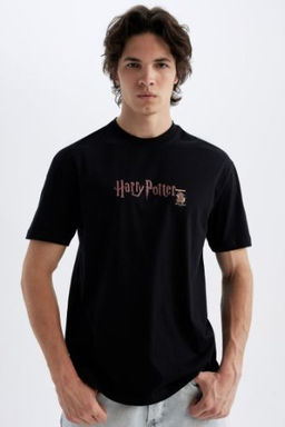Harry Potter Regular Fit Bisiklet Yaka K?sa Kollu Tisort