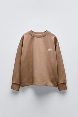HEAVY JERSEY LABEL T-SHIRT - Zara фото 6