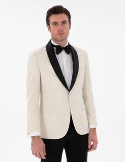 Ekru Slim Fit tuxedo - Cacharel фото 3