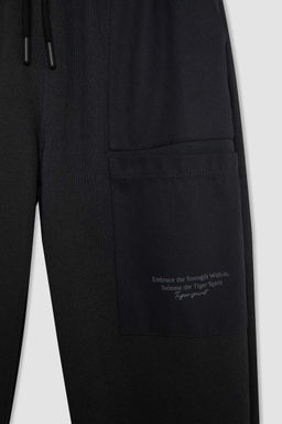 Толстые спортивные штаны с принтом для мальчиков - Defacto фото 2