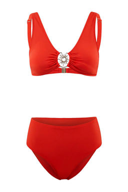Siyah Ucgen Kapl? Aksesuar Detayl? Yuksek Bel Regular Bikini Tak?m? TBESS26BT00029 - Trendyolmilla фото 11