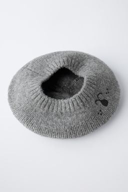 KNIT BERET WITH EMBROIDERED EARS - Zara фото 3