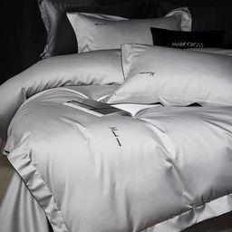 КПБ Mency Winni Mark Cross Бархатный сатин MENWMC001 1.5 спальный