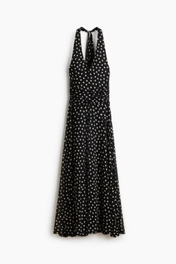 Vestido halter de malla