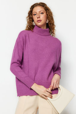 Antrasit Genis Kal?p Yumusak Dokulu Triko Kazak TWOAW23KZ00469 - Trendyolmilla фото 14