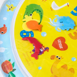 Акваковрик Крошка Я «Развивашки» надувной, развивающий, водный коврик, 65x65 см