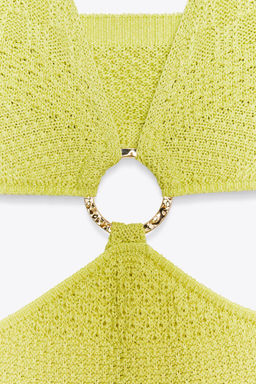 CUT-OUT KNIT DRESS - Zara фото 9