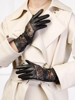 Перчатки женские б/п IS01008 black/bronze - Eleganzza фото 10