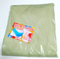 Простынь на резинке сатин премиум 160*200*20