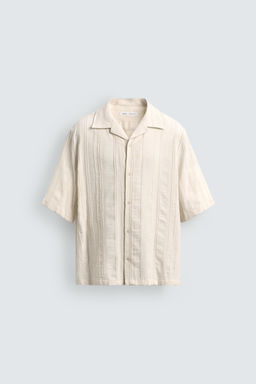 CAMISA JACQUARD GEOM?TRICO / Crudo - Zara фото 7