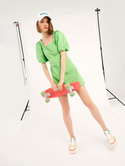 Платье-мини со шнуровкой - Incity фото 11