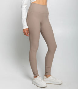 Леггинсы #КТ9991, бежево-серый