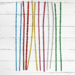 Синельная проволока, набор 100 шт., МИКС с блеском, 30 см