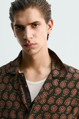 PAISLEY PRINT FLOWING SHIRT