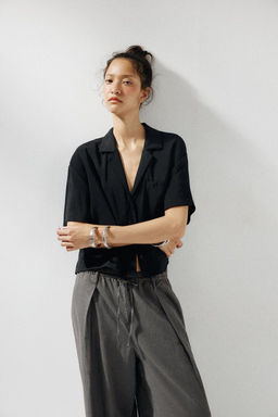 FLOWING SHIRT WITH POCKET - Zara фото 17