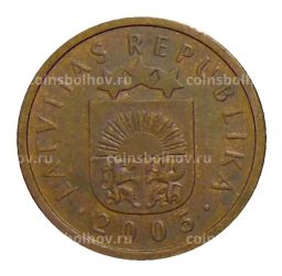 1 сантим 2005 года Латвия
