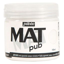 Краска акриловая PEBEO экстра матовая Mat Pub №1 140 мл