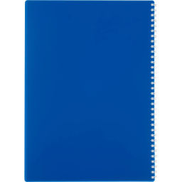 Бизнес-тетрадь А4 96л. Attache Economy, гребень,пласт.обл,синий, клетка