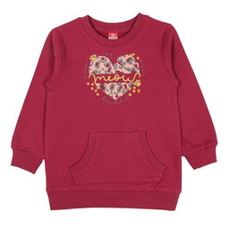 CRB wear/CWK 62467 платье модель туника для девочки, бордовый/Ex.Cherubino  фото 2