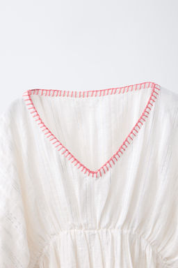 KAFT?N BRILLOS CONTRASTE / Crudo