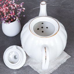 Чайник заварочный 800 мл костяной фарфор / FY23005 /уп 24/ - Галеонтрейд фото 3